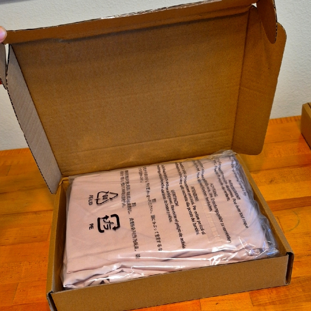Amazon Basics NWT Microfiber Sheet Set Blush Pink Twin XL